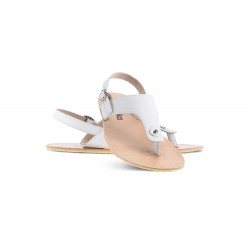 Sandales cuir barefoot Be Lenka Promenade Ivory white avec tige