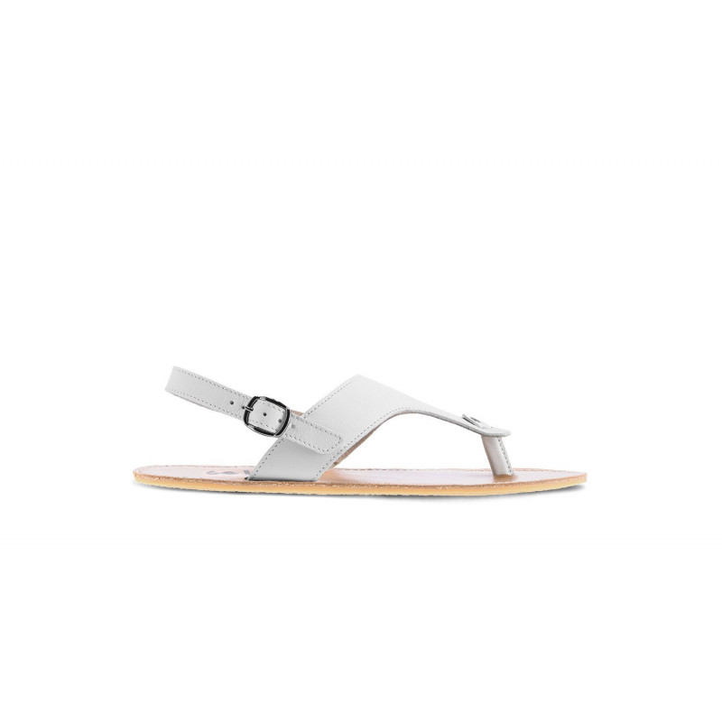 Sandales cuir barefoot Be Lenka Promenade Ivory white avec tige