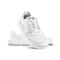 Chaussures cuir barefoot souples Barebarics - Zing - all white