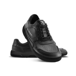 Chaussures cuir barefoot souples Barebarics - Zing - Black