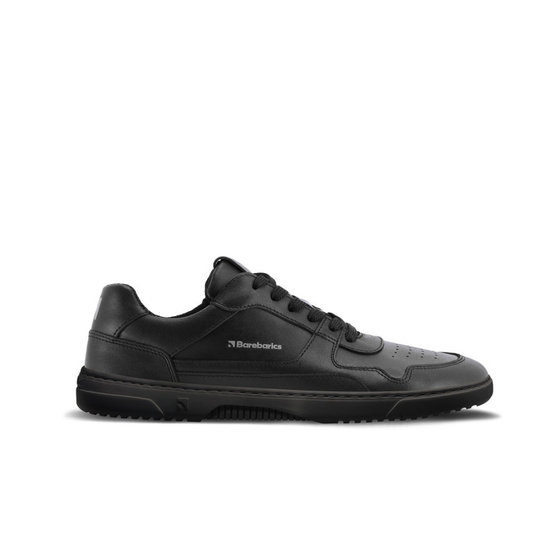 Chaussures cuir barefoot souples Barebarics - Zing - Black