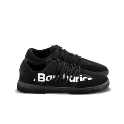 Chaussures cuir barefoot souples Sneakers Barebarics - Vibe - Black Végan