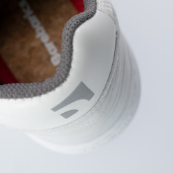 Chaussures cuir barefoot souples Sneakers Barebarics - Axiom - White & Light Grey