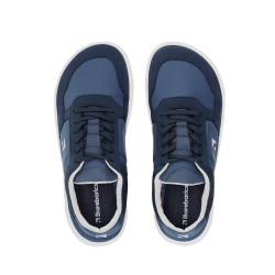 Chaussures cuir barefoot souples Sneakers Barebarics - Axiom - Dark Blue & White
