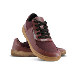 Chaussures cuir barefoot souples Sneakers Barebarics - Bravo - Maroon Brown