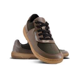 Chaussures cuir barefoot souples Sneakers Barebarics - Bravo - Carob Brown