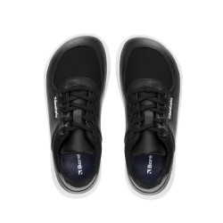 Chaussures cuir barefoot souples Sneakers Barebarics - Bravo - Black & White