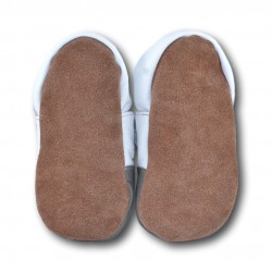 Chaussons cuir souple Lapin
