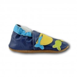 Chaussons cuir souple Pelican