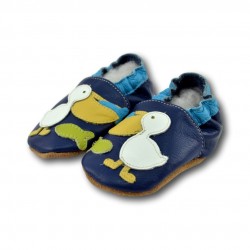 Chaussons cuir souple Pelican