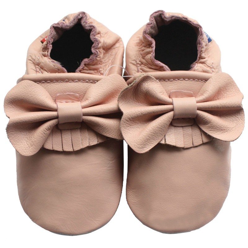 Chaussons souples Bébé Fille- Rose