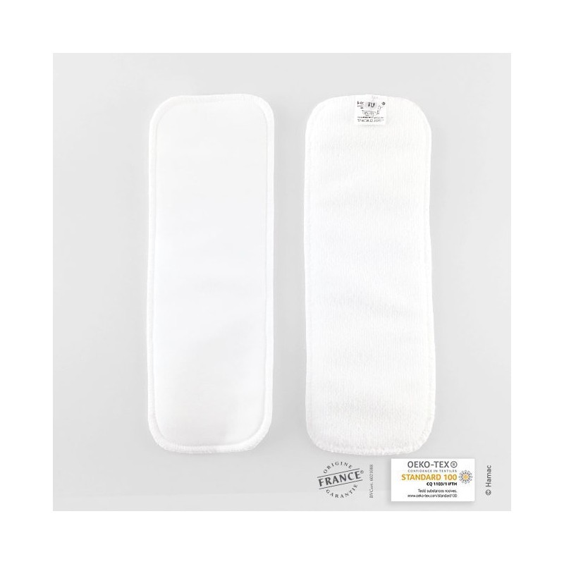 2 Absorbants en microfibre - 1 épaisseur 2 Absorbants en microfibre - 1 épaisseur