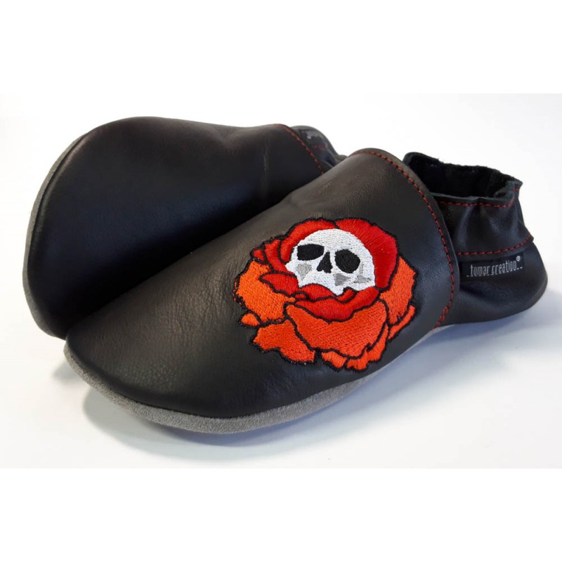 Chaussons cuir FOURRES Rock 'n' Flower Chaussons cuir FOURRES Rock 'n' Flower