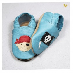 Chausson cuir souple Pirate