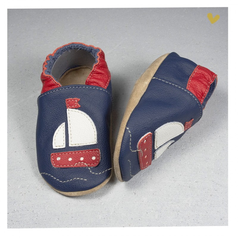chausson souple cuir
