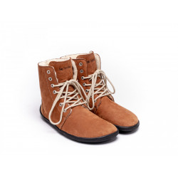 Chaussures cuir Barefoot Be Lenka souples Cognac