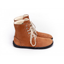 Chaussures cuir Barefoot Be Lenka souples Cognac