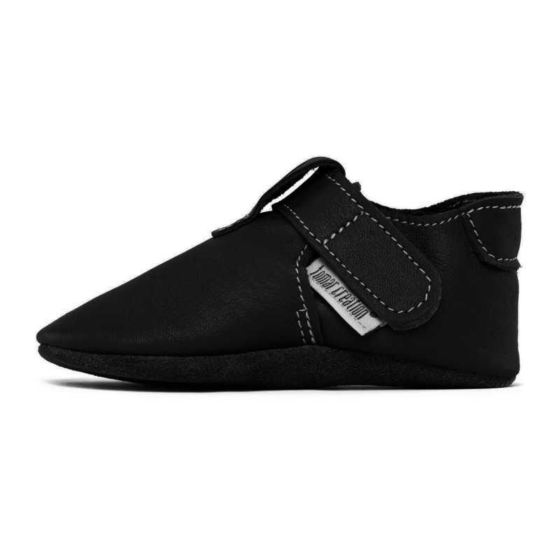 Chaussons cuir souple bébé Zippy Nero Chaussons cuir souple bébé Zippy Nero