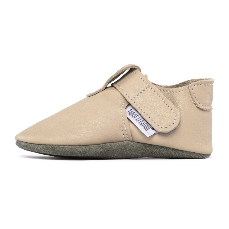Chaussons cuir souple bébé Zippy Cream Chaussons cuir souple bébé Zippy Cream