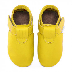 Chaussons cuir souple bébé Zippy Soleil