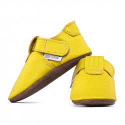 Chaussons cuir souple bébé Zippy Soleil