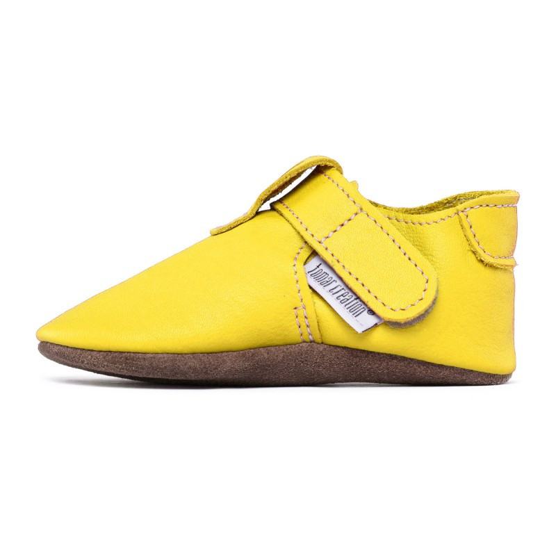 Chaussons cuir souple bébé Zippy Soleil