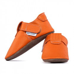 Chaussons cuir souple bébé Zippy Volcanic