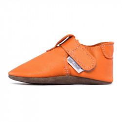 Chaussons cuir souple bébé Zippy Volcanic