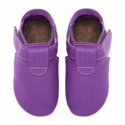 Chaussons cuir souple bébé Zippy Illusion