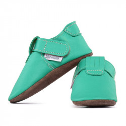 Chaussons cuir souple bébé Zippy Caraibe