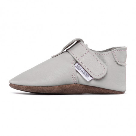 Chaussons cuir souple bébé Zippy Perla