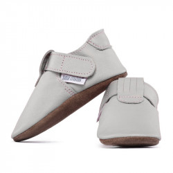 Chaussons cuir souple bébé Zippy Perla