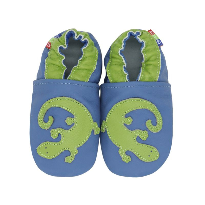 Chaussons cuir bébé Carozoo Lézard