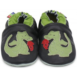 Chaussons cuir bébé Carozoo Dragon