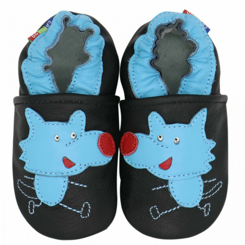 Chaussons animaux pour bébé - Loup